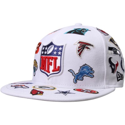 Men's NFL New Era White All Over 59FIFTY Fitted Hat 2175545